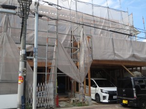 大阪府大阪市の木造住宅の現場です。