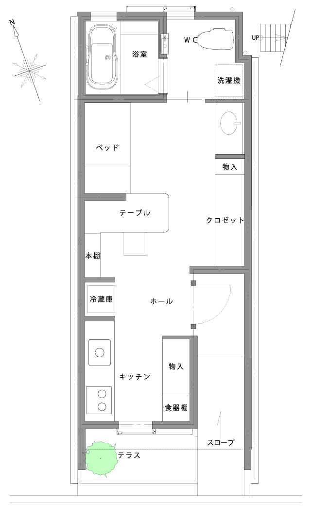 コンパクトな住まいと防犯の家２